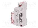 Timer; 1s÷10days; SPDT; 24VDC/16A,250VAC/16A; 12÷240VAC; DIN; IP20