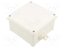 Enclosure: junction box; X: 118mm; Y: 68mm; Z: 118mm; wall mount