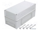 Enclosure: wall mounting; X: 190mm; Y: 380mm; Z: 180mm; EK; grey; IK08