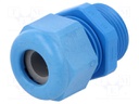 Cable gland; PG13,5; IP68; Mat: polyamide; blue; UL94V-0