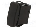 ROCKER; SP3T; Pos: 3; ON-OFF-ON; 10A/28VDC; black; IP56; none; SRC