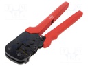 Tool: for crimping; terminals; 30AWG÷18AWG