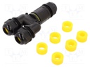 Connector: AC supply; screw terminal; IP68; Body: black