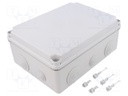 Enclosure: junction box; X: 185mm; Y: 245mm; Z: 95mm; IP66/IP67