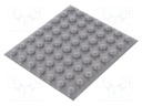 Self-adhesive foot; H: 5.1mm; grey; polyurethane; Dim: Ø11.2mm