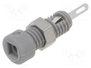 Connector: 2mm banana; socket; 6A; Overall len: 21mm; grey