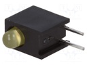 LED; in housing; yellow; 3mm; No.of diodes: 1; 2mA; 50°; 1.8÷2.5V