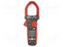 AC/DC digital clamp meter; Øcable: 51mm; LCD (6000); -40÷400°C