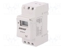 Programmable time switch; Range: 1min÷7days; 230VAC; DIN; IP20