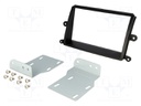 Radio mounting frame; Mitsubishi; 2 DIN; black