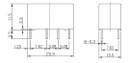 Relay: electromagnetic; DPDT; Ucoil: 5VDC; 2A; 1A/120VAC; 2A/24VDC