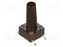 Microswitch TACT; SPST-NO; Pos: 2; 0.05A/12VDC; SMT; none; 1.6N