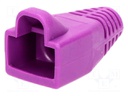 RJ45 plug boot; 6mm; Colour: purple