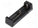 Charger: microprocessor-based; Li-Ion; 1A; Cells quantity: 1