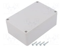 Enclosure: multipurpose; X: 70mm; Y: 105mm; Z: 40mm; ABS; light grey