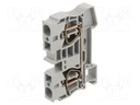 Splice terminal: rail; 0.2÷16mm2; ways: 1; terminals: 2; grey; TS35