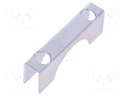 Mounting coupler; steel; zinc; Application: u-bolt