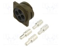 Connector: circular; VG95234; socket; male; PIN: 4; with contacts