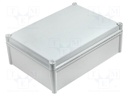Enclosure: multipurpose; X: 278mm; Y: 378mm; Z: 130mm; SOLID; grey