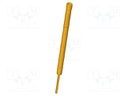 Test probe socket; Contact plating: gold-plated; on cable; 38mm