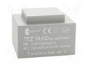Transformer: encapsulated; 10VA; 230VAC; 15V; 666.6mA; IP00; 280g