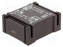 Transformer: encapsulated; 18VA; 115/115VAC; 12V; 12V; 750mA; 750mA