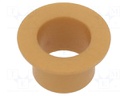 Bearing: sleeve bearing; with flange; Øout: 12mm; Øint: 10mm; beige