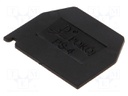 End plate; Application: ZG-G2.5,ZG-G4; black; Width: 1mm