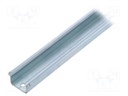 DIN rail; steel; W: 35mm; H: 15mm; L: 915mm; for enclosures