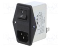 Connector: AC supply; socket; male; 6A; 250VAC; IEC 60320; -25÷85°C