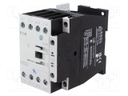 Contactor: 4-pole; NO x4; 24VDC; 25A; DIN,on panel; DILMP; -25÷40°C