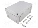 Enclosure: wall mounting; X: 190mm; Y: 280mm; Z: 130mm; EK; grey; IK08