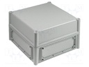 Enclosure: wall mounting; X: 280mm; Y: 280mm; Z: 180mm; EK; grey; IK08