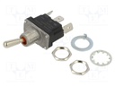 Switch: toggle; Pos: 2; SPDT; ON-ON; 16A/250VAC; Toggle: round; IP68