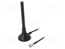 Antenna; 2.7dBi; Mounting: magnet; male,SMA; 94mm