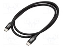 USB C Cable; Standard: Power Delivery; 1m