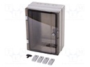 Enclosure: wall mounting; X: 265mm; Y: 335mm; Z: 152mm; ABS; IP65
