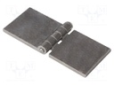 Hinge; Width: 120mm; steel; H: 50mm; V: without coating,for welding