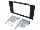 Radio mounting frame; Audi; 2 DIN; black