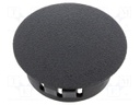 Accessories: stopper; H: 11.5mm; push-in,snap-fastener; black