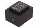 Transformer: encapsulated; 6VA; 230VAC; 9V; 9V; 334mA; 334mA; 200g