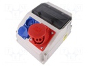 Electric switchboard; Mounting: wall mount; No.of mod: 9; IP54
