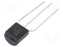 Transistor: PNP; bipolar; 50V; 0.1A; 500mW; TO92