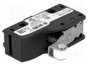 Microswitch SNAP ACTION; with lever (with roller); SPDT; Pos: 2