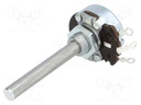 Potentiometer: shaft; single turn; 10Ω; 4W; ±20%; 6mm; Shaft: smooth