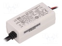 Power supply: switched-mode; LED; 8W; 16÷32VDC; 250mA; 180÷264VAC
