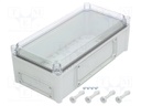 Enclosure: wall mounting; X: 190mm; Y: 380mm; Z: 130mm; EK; grey; IK08