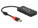 Hub USB; memory card reader,USB A socket x3,USB A plug; PnP