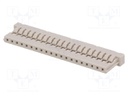 Plug; wire-board; female; DF14; 1.25mm; PIN: 20; w/o contacts