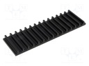 Heatsink: extruded; grilled; black; L: 50mm; W: 159mm; H: 10mm